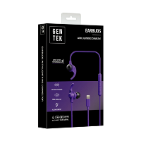 LIGHTNING WIRED EARBUDS-SPORT PURP