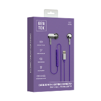 LIGHTNING WIRED EARBUDS-METAL PURP