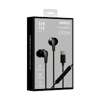 TYPE C WIRED EARBUDS-PVC BLK
