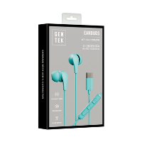 TYPE C WIRED EARBUDS-PVC TEAL