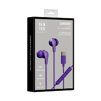 TYPE C WIRED EARBUDS-PVC PURP