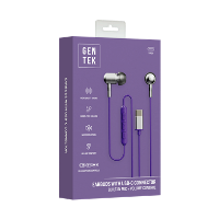 TYPE C WIRED EARBUDS-METAL PURP