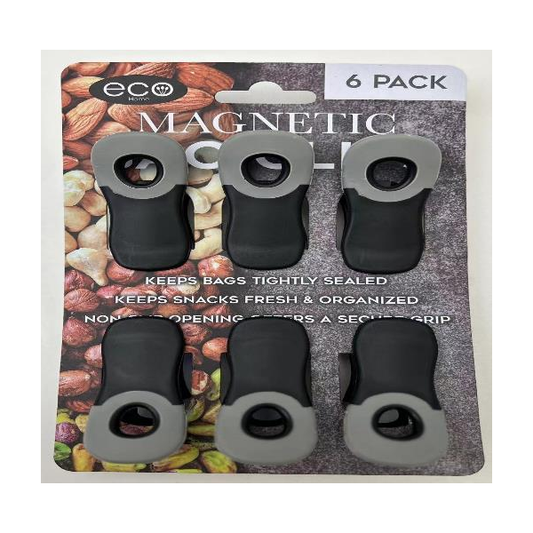 6 PC MAGNETIC BAG CLIPS