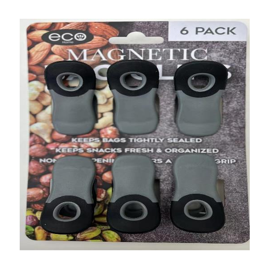 6 PC MAGNETIC BAG CLIPS