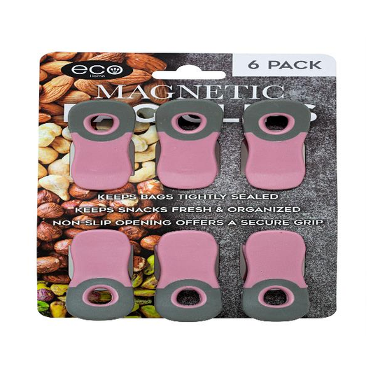 6 PC MAGNETIC BAG CLIPS