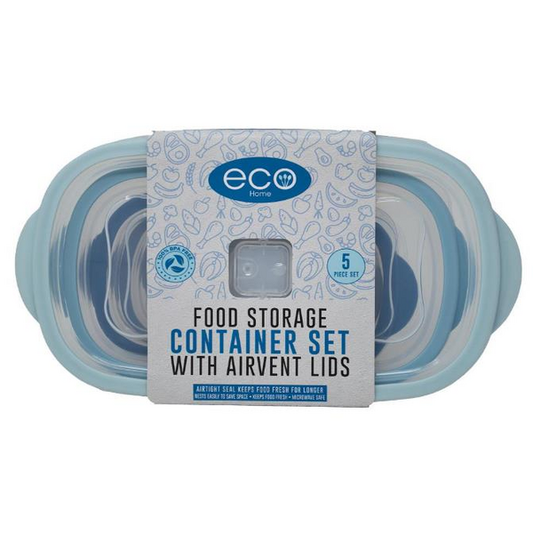 5 PC   Food Storgae Conatiner Set w/ Airvent Lids