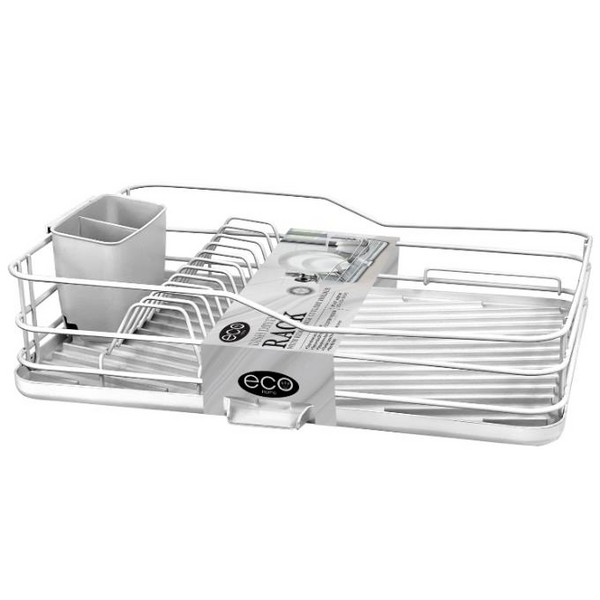 DISH DRYING RACK WITH REMOVABLE CUTLERY HOLDER