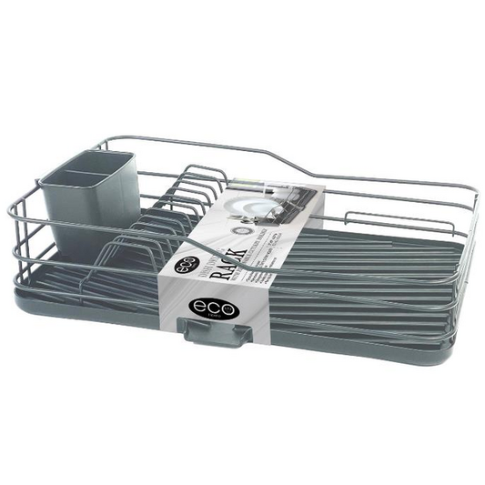 DISH DRYING RACK WITH REMOVABLE CUTLERY HOLDER