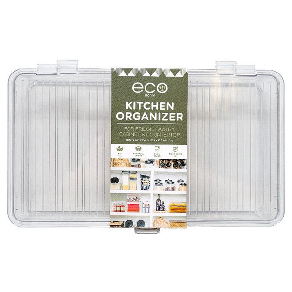 KITCHEN ORGANIZER WITH HINGED LID 10.75 X 6.5 X 2.4