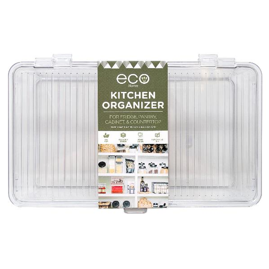 KITCHEN ORGANIZER WITH HINGED LID 10.75 X 6.5 X 3.7