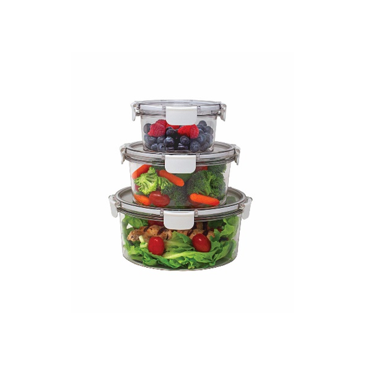 3 PC ROUND AIRTITE CONTAINERS