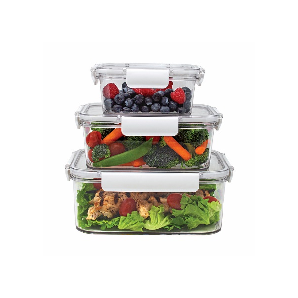 3 PC RECTANGLE AIRTITE CONTAINERS