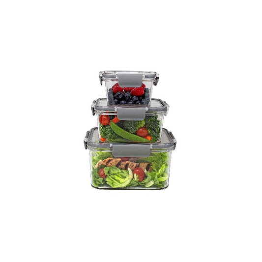 3 PC SQUARE AIRTITE CONTAINERS