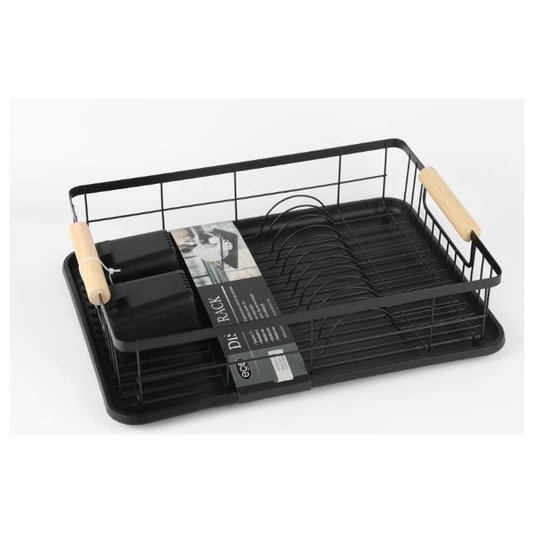 Dish Rack with Rubberized Handle