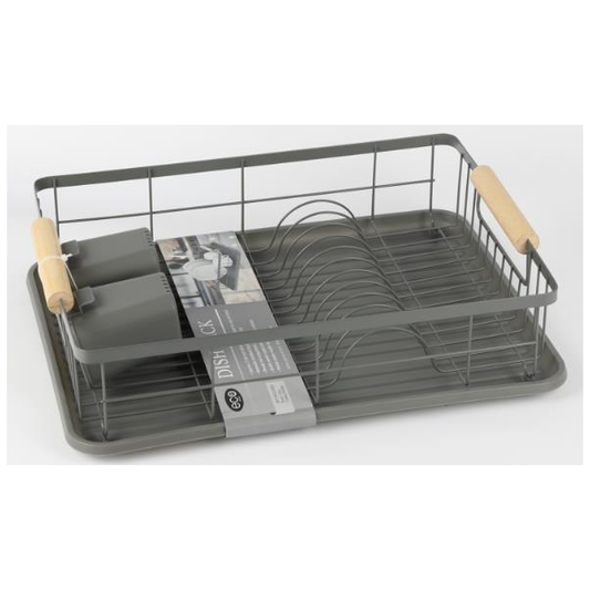 Dish Rack with Rubberized Handle
